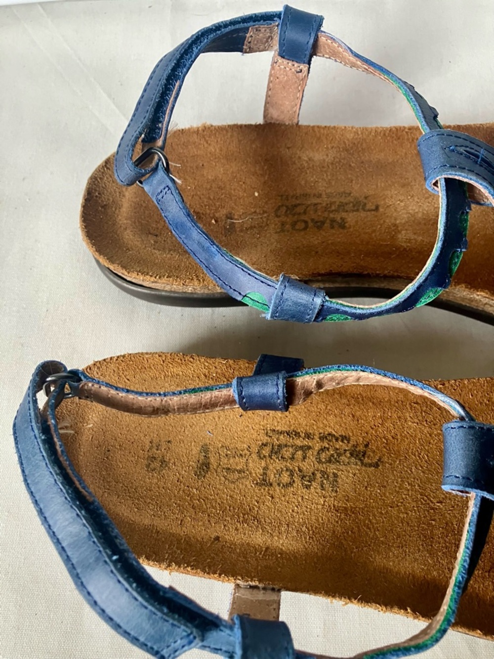 Naot Odelia Ankle Strap Tribal Blue Green Sandals EU 42 11 - Picture 3 of 4